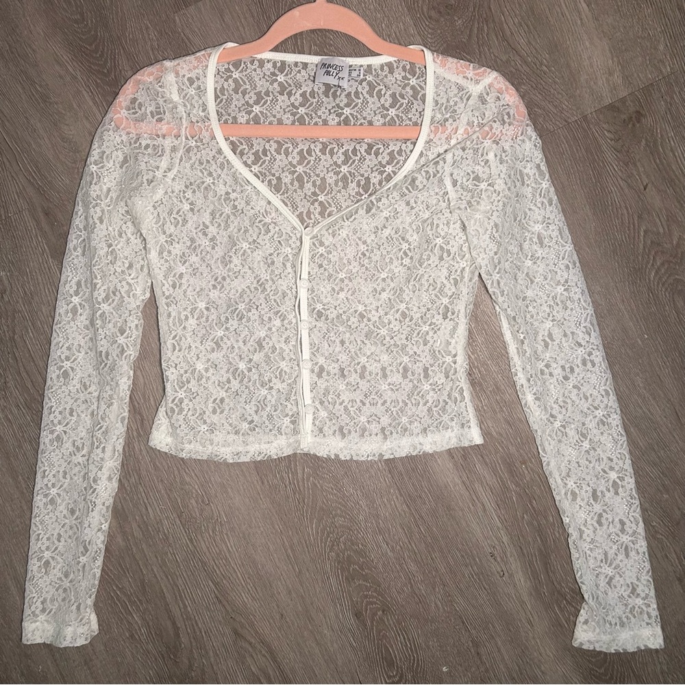 Coquette Princess Polly Lace Crop Top
